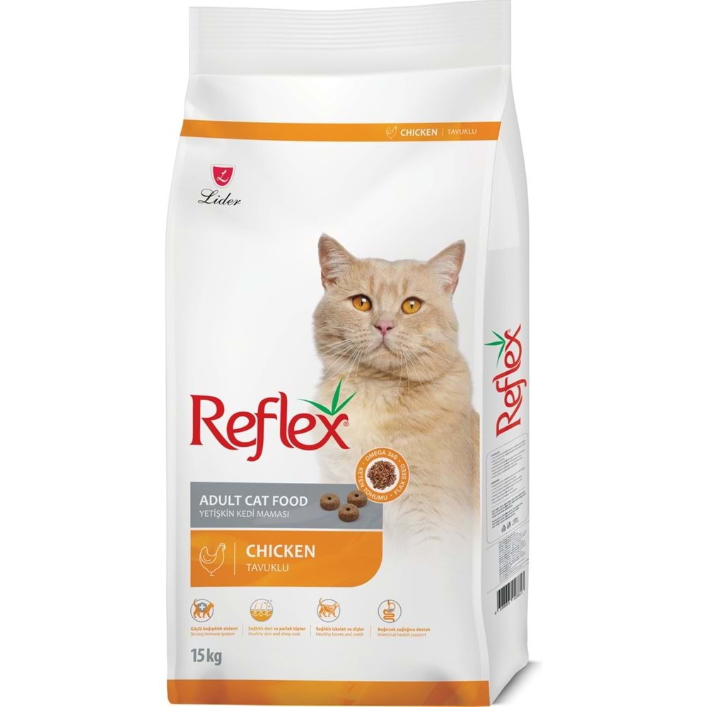 REFLEX TAVUKLU YETİŞKİN KEDİ MAMASI 15 KG